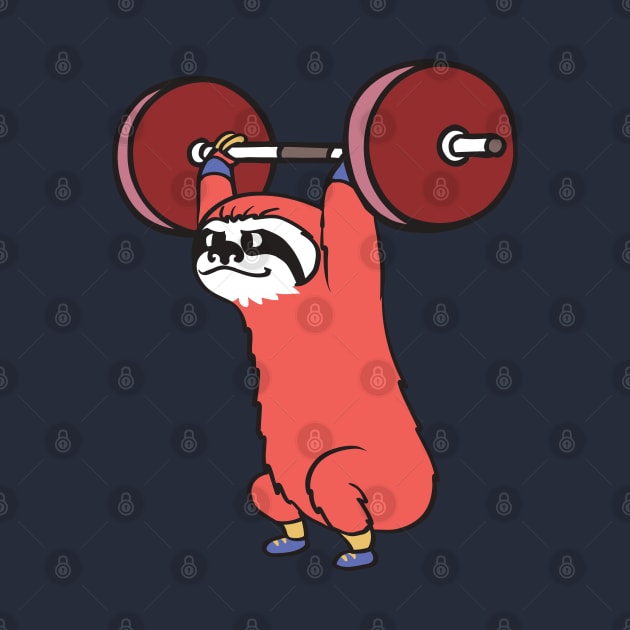 The snach weighlifting sloth by huebucket