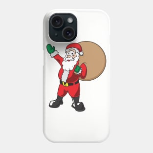 Santa Claus Carrying Gifts Phone Case