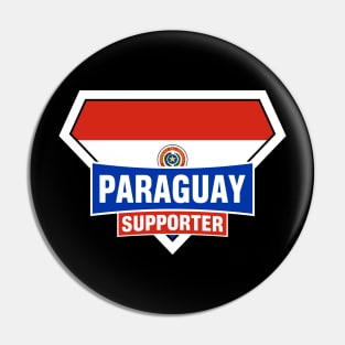 Paraguay Super Flag Supporter Pin