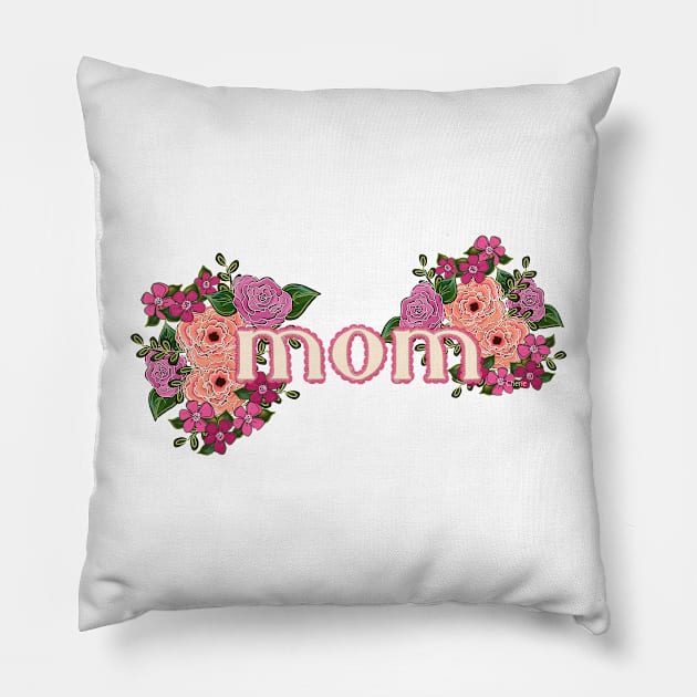 MOM in Lace and Roses | Cherie's Art(c)2021 Pillow by CheriesArt