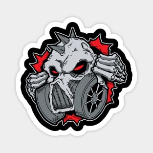 GASMASK SKULL Magnet