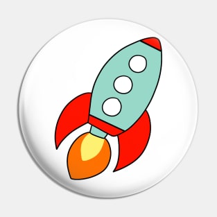 Rocket Ship Pin