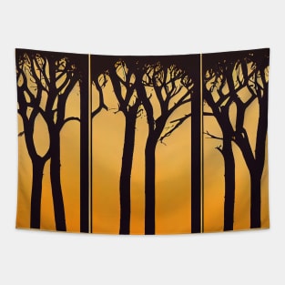 Sunset at forest Tapestry