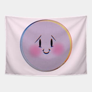Purple Smiley Face Tapestry