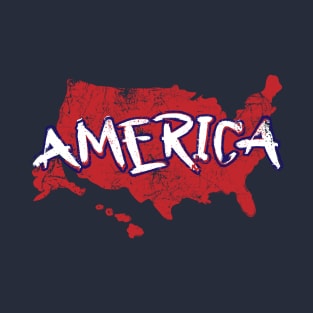 Distressed Patriotic American T-Shirt