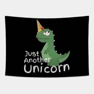 Just Another Unicorn Dinosaur With Ice Cream Cone Tapestry