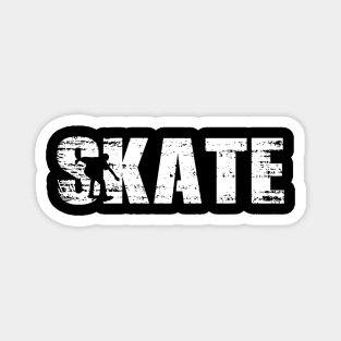 Distressed Look Skating Gift For Skaters Magnet