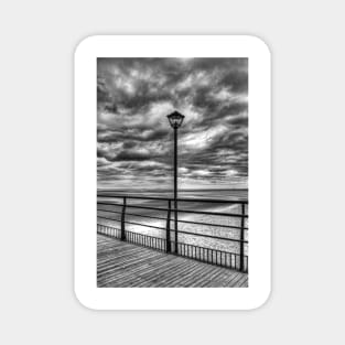 Cleethorpes Pier Lamp Monochrome Magnet