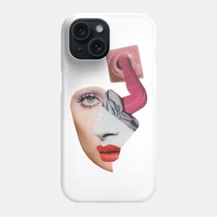 Portrait of a girl in pink Phone Case