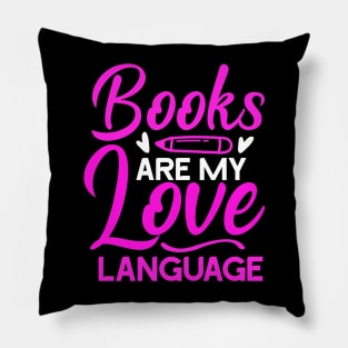 Book are my love language Pillow