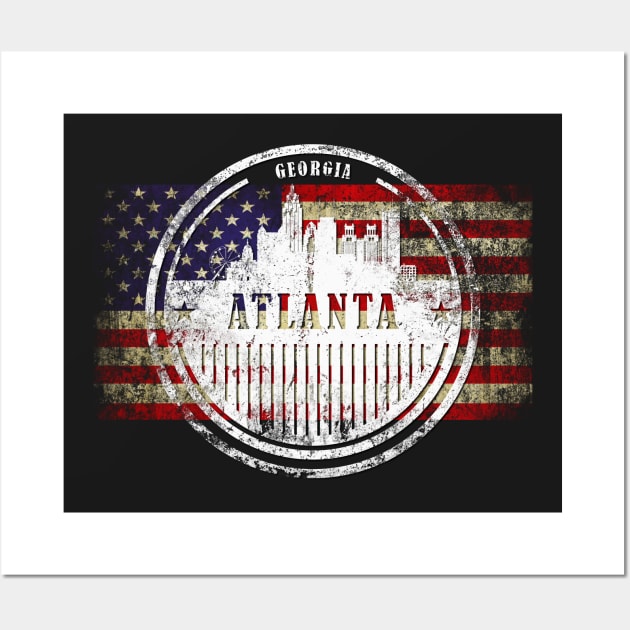Atlanta Georgia Skyline Silhouette' Men's T-Shirt