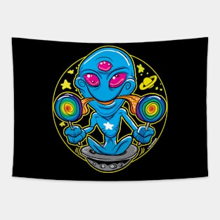 Alien Lollipop Tapestry