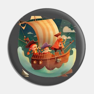 Cartoon Pirates Pin