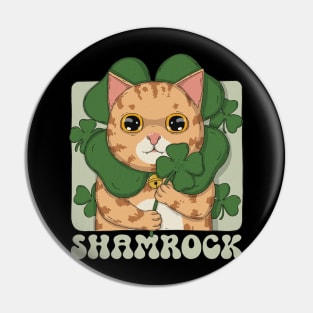 Tabby Shamrock Pin