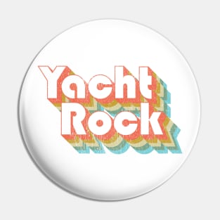 Vintage Fade Yacht Rock Party Boat Drinking Gift Pin