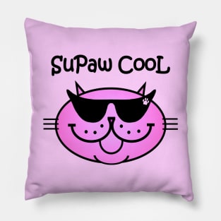 SuPaw CooL - PURRty in PINK Pillow