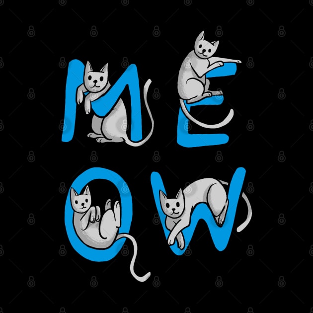 Dramabite Meow Cats Love Kitten Funny Cute Cat Lover Gift Graphic by dramabite