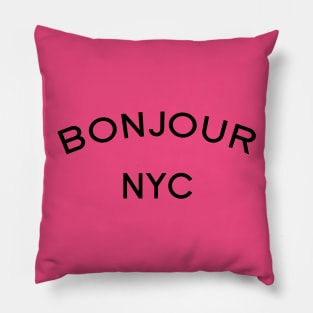 bonjour nyc Pillow