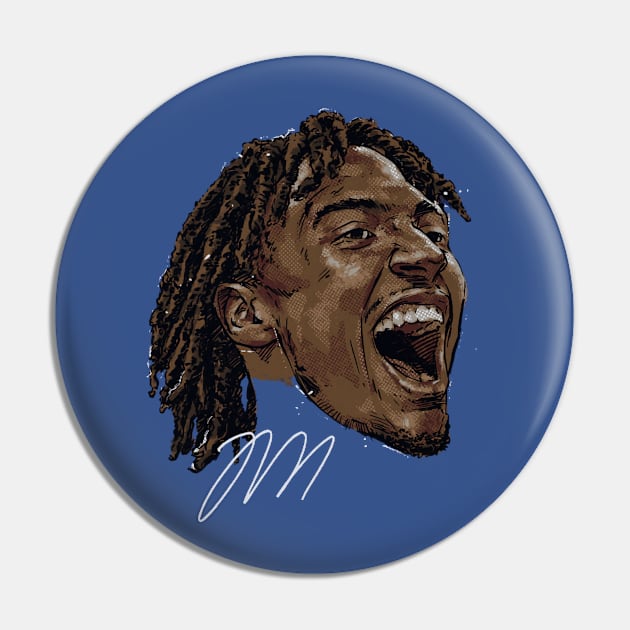 Tyrese Maxey Philadelphia Scream Pin by danlintonpro