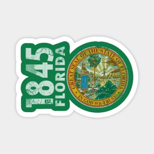 Vintage 1845 Florida State Flag Magnet