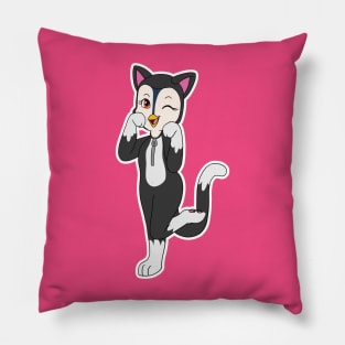 Top Wing Halloween Kitty Cat Penny Pillow