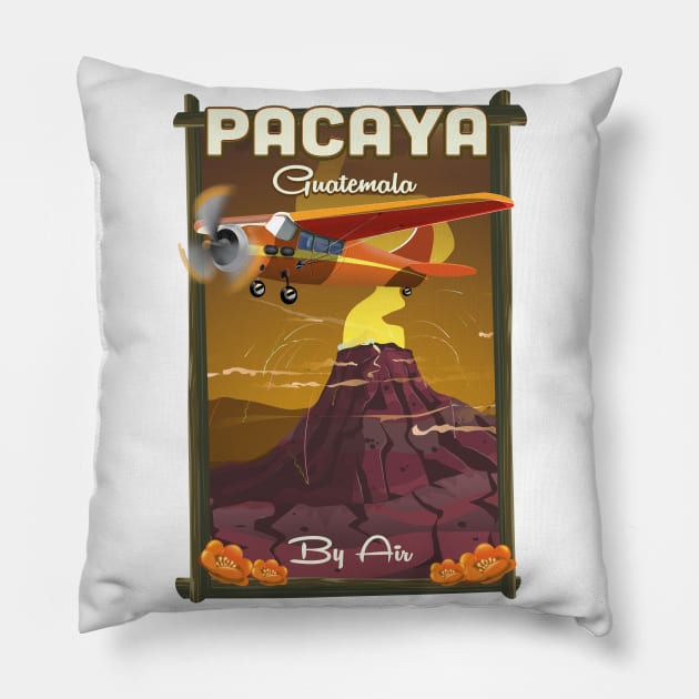Pacaya Guatemala Pillow by nickemporium1