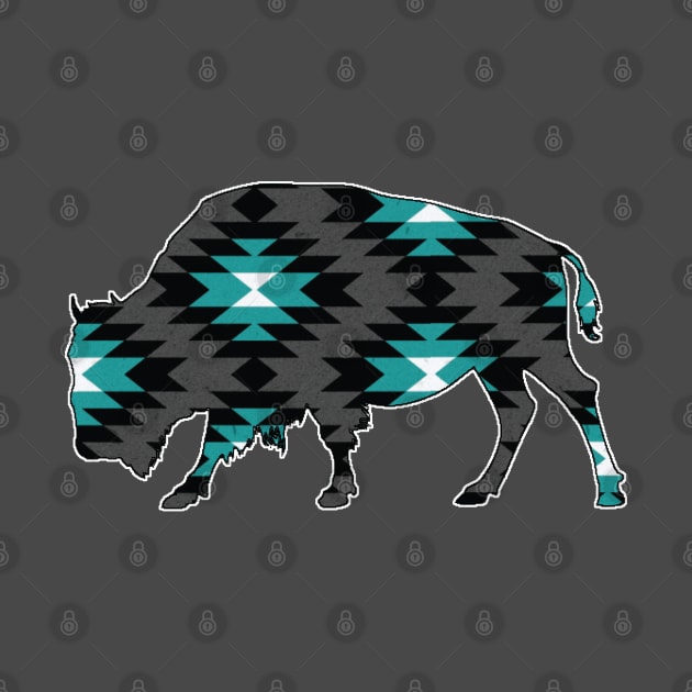 Bison Pattern - 3 by Brightfeather