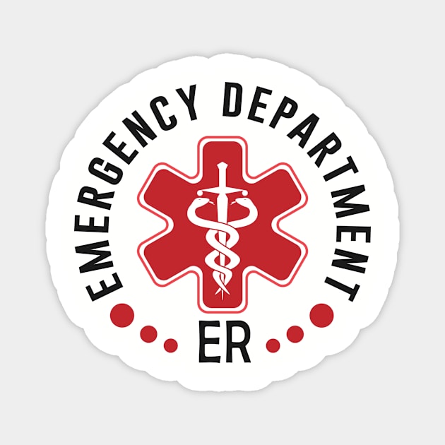 Emergency Department Emergency Room  Er Nurse Healthcare Magnet by Flow-designs