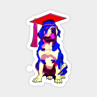 Graduation 2023 Dog With Graduation Cap Magnet