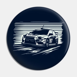 Mitsubishi Lancer Evo Rally Car Pin