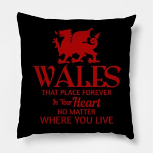 Wales Forever In Your Heart Welsh Pride Cymru Pillow