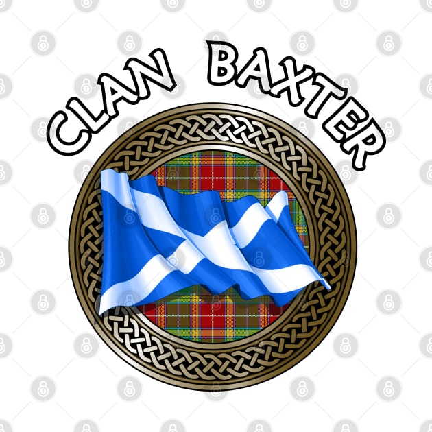 Clan Baxter Crest & Tartan Knot by Taylor'd Designs