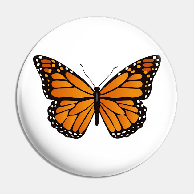 Monarch Butterfly Pin by Pet & Nature Lovers