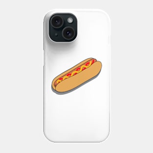 hot dogs on blue Phone Case