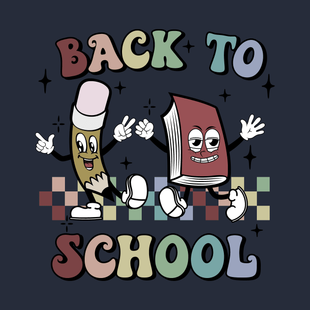 Back To School Retro Fun Design by maryhiroseartworks