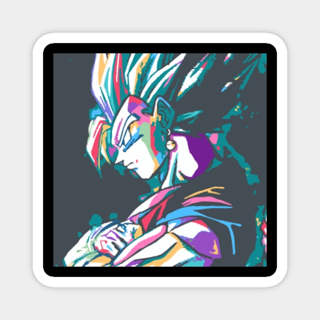 saiyan jin vegeto Magnet by BarnawiMT