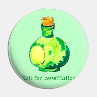 Roll For Constitution Pin