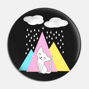 Rainy Day Cat Pin