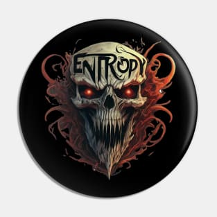 Skull Art Design Entropy Pin