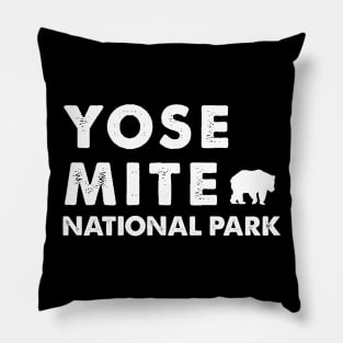 Yosemite National Park Retro Pillow