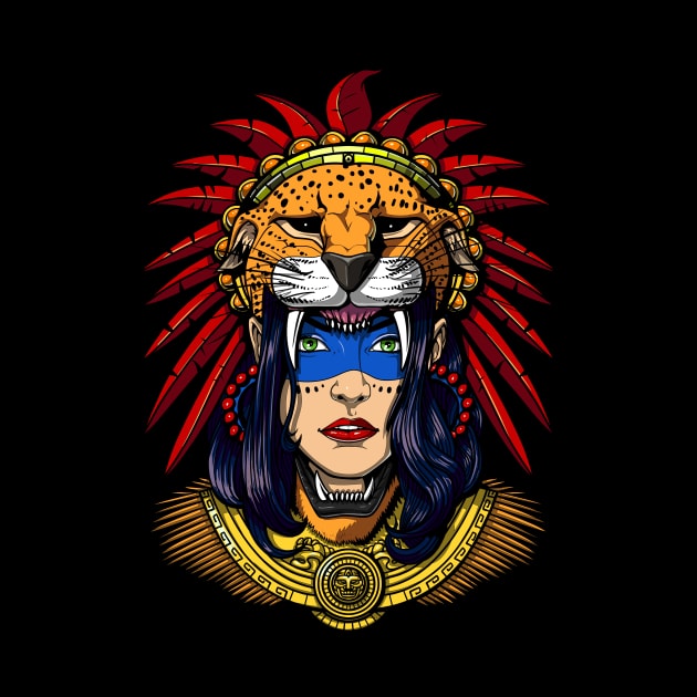 Aztec Jaguar Warrior by underheaven