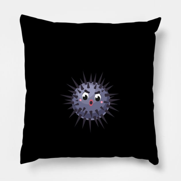 Sea urchin Birthday Funny & humor Sea urchins Cute & Cool Art Design Lovers Pillow by zyononzy