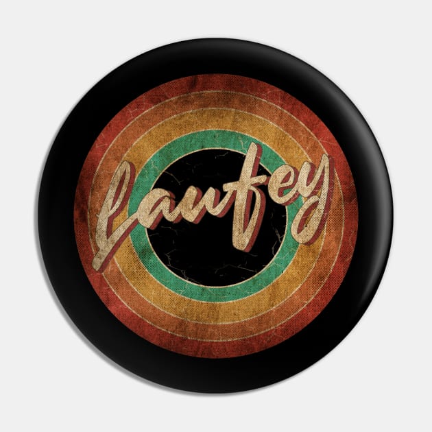 Laufey -Vintage Circle Art Pin by antongg