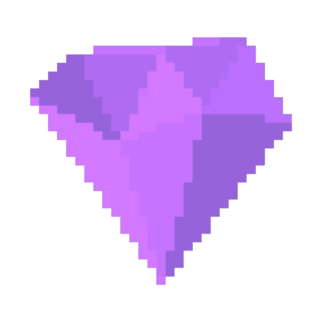 Amethyst Gem Pixel Art by christinegames