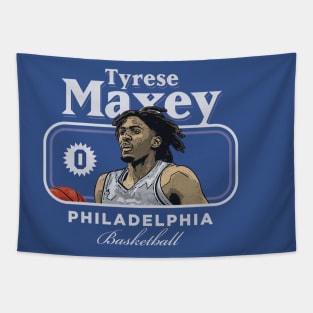 Tyrese Maxey Philadelphia Cover Tapestry