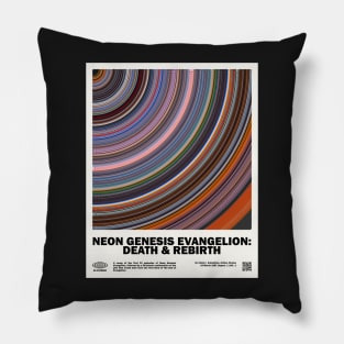 minimal_Neon Genesis Evangelion: Death & Rebirth Abstract Circular  Anime Pillow