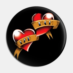 Two Hearts Pin