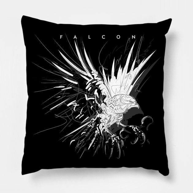 Falcon Pillow by YujiVI