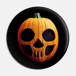 Scary Halloween Pumpkin Art Pin