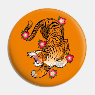 Asian Tiger Roar Pin